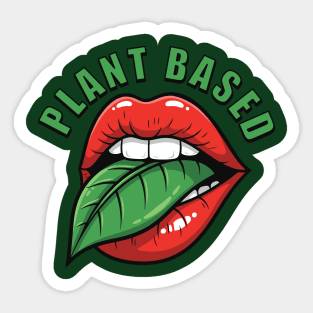 Vegan Vibes Plant-Based Lips Sticker